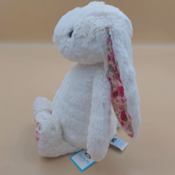 Jellycat Blossom Cream Bunny Medium Plush NWT Stuffed Animal Toy - Picture 5 of 5